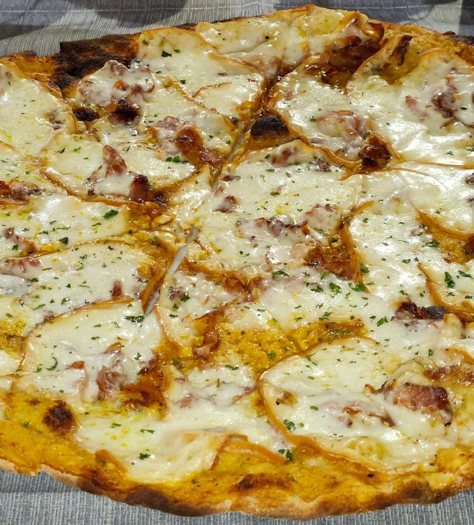 pizza superfina alla zucca gialla